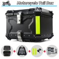 thumbnail image 2 of Baúl de motocicleta, baúl de aluminio, baúl para casco de motocicleta, baúl trasero universal para motocicleta, estuche de equipaje impermeable para viaje, caja para herramientas de motocicleta, 2 of 5