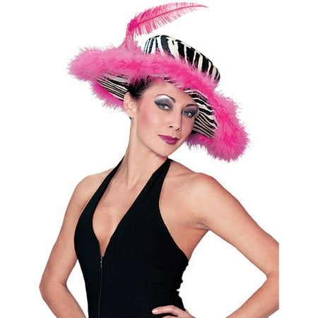 Pink Zebra Hat Adult Halloween Accessory