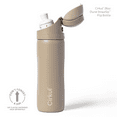 thumbnail image 5 of Cirkul 26oz StrawSip Flip Water Bottle, Stainless Steel, Double Wall Insulated, Dune (Tan), 5 of 13