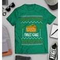 thumbnail image 3 of S4E Men's Fruit Cake Christmas Holiday T-Shirt Medium Kelly, 3 of 4