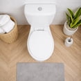 thumbnail image 3 of White Round Molded Wood Toilet Seat 17 Inches, 3 of 8