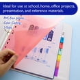 thumbnail image 6 of BAZIC Binder Dividers 8 Insertable Color Index Tabs 11 Hole (8/Pack), 24-Packs, 6 of 7