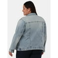 thumbnail image 5 of Time and Tru Women's and Women's Plus Denim Jacket, Sizes XS-4X, 5 of 5