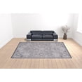 thumbnail image 2 of HomeRoots 513713 12 x 15 ft. Gray Floral Power Loom Stain Resistant Rectangle Area Rug, 2 of 5