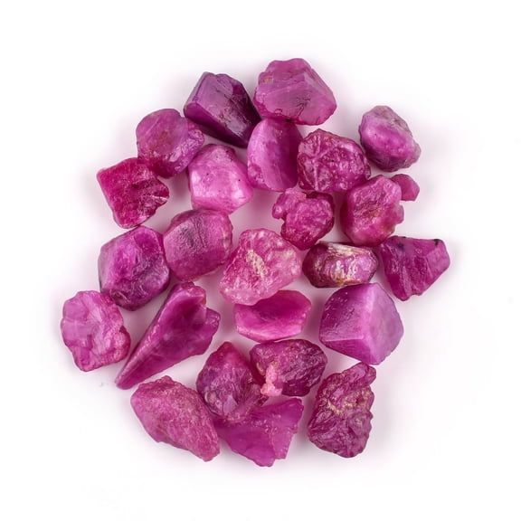 100 Carats Genuine AA Raw Burmese Ruby Rough Rock Gemstone, Chakra Healing Energy Birthstone Crystal for Jewelry Making Supplies, Birthday Gift, Wire Wrapping DIY Crafts, Wholesale Bulk Stone Lot