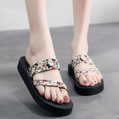 

YOTAMI Womens Slippers Summer Women Sandals Non-Slip Flip Flops Sandals Flat Beach Slippers Shoes Beige