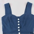 thumbnail image 4 of Nxznwn Women Vintage 1950s Polka Dot Dress Sleeveless Rockabilly Swing Dress Casual Boho Wedding Cocktail Tea Party Dresses, 4 of 7