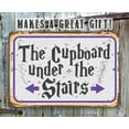 thumbnail image 4 of Metal Sign - The Cupboard Under The Stairs - Durable Metal Sign - Use Indoor/Outdoor - Makes a Great Bedroom Decor and Gift For Wizard Fans (8" x 12"), 4 of 5