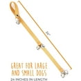 thumbnail image 3 of Mighty Paw Tinkle Dog Bells 2.0, Designer Dog Training Bells with Stylish Fabric, Potty Bells for Dogs, Yellow, 3 of 8