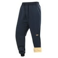 thumbnail image 2 of Mens Thermal Fleece Sweatpants Winter Sherpa Lined Joggers, Casual Running Pants with Zipper Pockets, 2 of 5