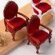 thumbnail image 5 of Mini modelo de sillón no tóxico 1/12 de madera hecho a mano para casa de muñecas (rojo) Ehuebsd libre de BPA, 5 of 6