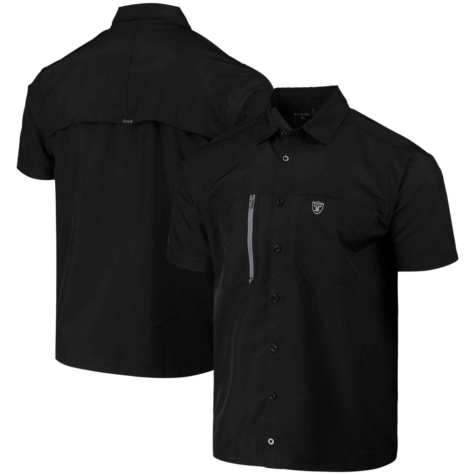 raiders button up shirt