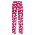 thumbnail image 5 of BLVB Unisex Mens Womens Cute Heart Print Pj Pants Valentine's Day Holiday Lounge Pajamas Bottoms Elastic Waist Sleep Pajama Pants, 5 of 5