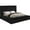 Black, variant on Bliss Black Velvet King Bed (3 Boxes)-Color:Black Velvet,Style:Contemporary