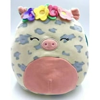 Squishmallows Official Kellytoy Plush 8 Inch Squishy Soft Plush Toy Animals (Rosie the Pig w/ Flower Crown)