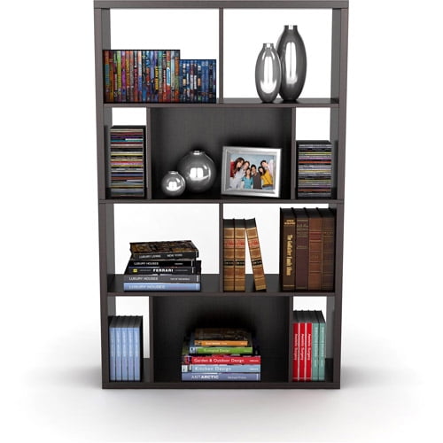 Atlantic Monaco 4-Shelf Book and Display Case, Espresso