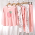 thumbnail image 4 of Hfolob Girls Outfit Set Long Set Girls And Children Underwear Two Pajamas Set, 4 of 4