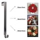 thumbnail image 5 of Guirnalda Hanger Hook Negro Premium sobre la puerta Metal Sided Wreath Hanger Cocina Colgante Gancho de almacenamiento, 5 of 6