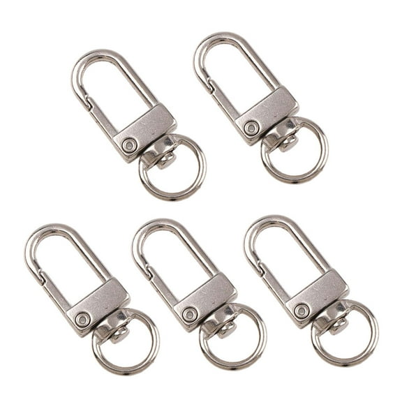 5 Pcs Gold Silver for Key Chain Holder Swivel Lobster Clasp Snap Hook Jewelry Findings for Keychain Making Craft