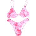 thumbnail image 1 of Maillot de Bain Deux Pièces pour Femmes, Bikini Triangle et String à Nouer sur le Côté, 1 of 4