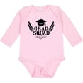 thumbnail image 3 of Inktastic Grad Squad with Graduation Cap and Wings Boys or Girls Long Sleeve Baby Bodysuit, 3 of 5
