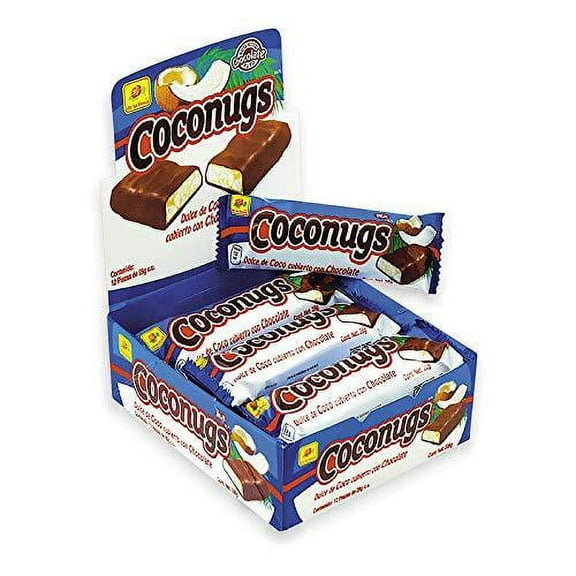 De La Rosa Coco Nugs, natural coconut bars, finely grated, mixed with syrup and covered with milk chocolate, 12 ct (BUY 2 GET 1 FREE)
