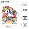 thumbnail image 3 of A Unicorn on Rainbow Ring Binder Notebook Journey Note Diary College Ruled Spiral Notebook Study Loose Leaf Paper A5 60 Pages, 3 of 8