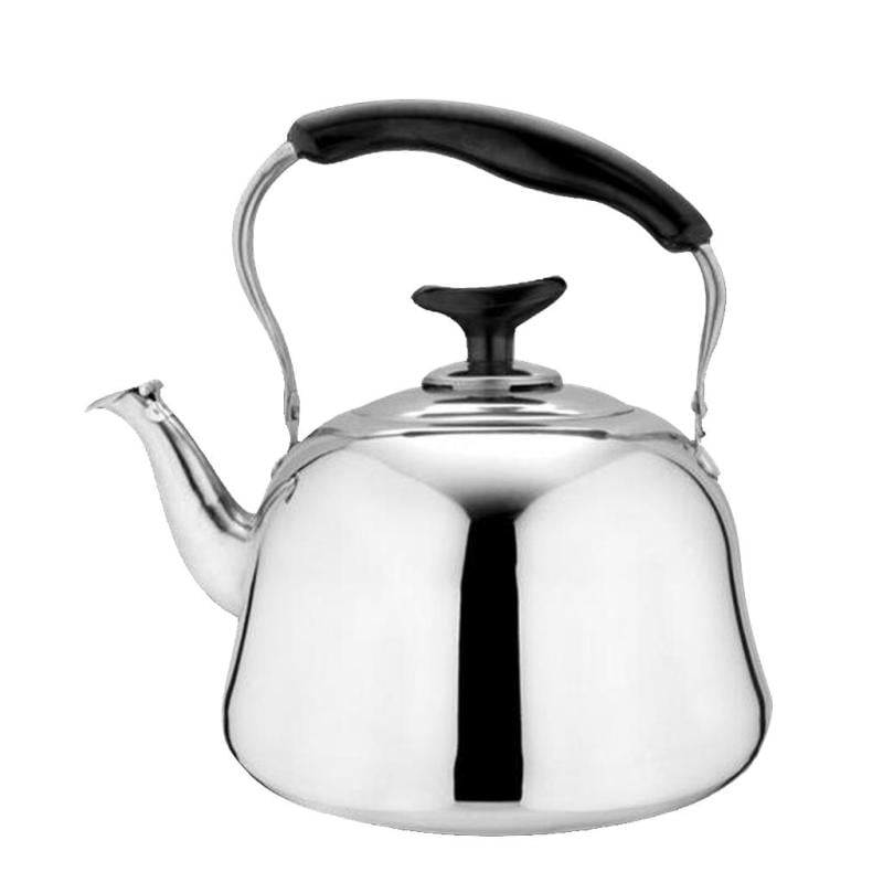 Stainless Steel 1L Whistling Tea Kettle with Lid & Handle Stovetop Camping 