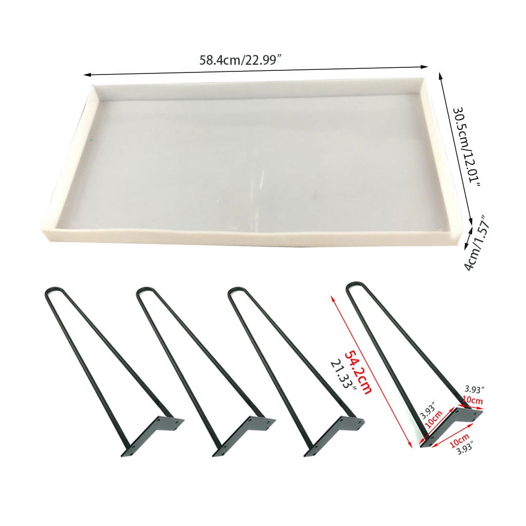 Handmade River Table Making Mold Rectangle Shape Crystal Epoxy Aroma Mold Crafts for Home Furniture Decorations