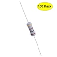 thumbnail image 1 of Uxcell 100Pcs 1W 1 Vatio Resistor de Película de Óxido Metálico Axile 100 Ohm ±5% Tolerancia, 1 of 5