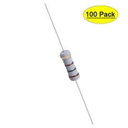 Uxcell 100 Ohm 1W 5% Tolerance Axile Lead Metal Oxide Film Resistor 100 Count