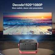 Mini Projector with WiFi , Native 1080P Projector , Projectors for Outdoor Movies Home Theater Built-in Speaker Android11 Dual WiFi6 Allwinner 1080p Compatible with iPhone/Android/PS4/Laptop