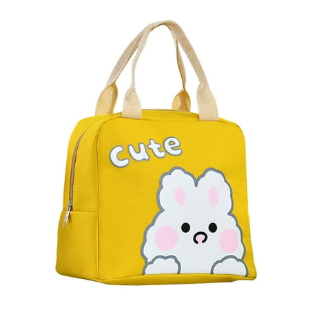 

Handle Thermal Bag Patch Pocket Aluminum Foil Insulation Printed Oxford Cloth Lunch Bag