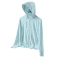 thumbnail image 4 of Ounisa Women's UPF 50+ Athletic Jacket Lightweight Quick Dry Sun Protection Full Zip Long Sleeve Shirt Hiking Outdoor Pockets, 4 of 7