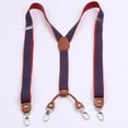 thumbnail image 1 of serony Bretelles pour Hommes Réglables Ceinture Lourde Boucles Élastiques Dos en Y Femmes Adulte Devoir Élastique Robe Devoir Bretelles Réglables Dos en Y Bleu, 1 of 8