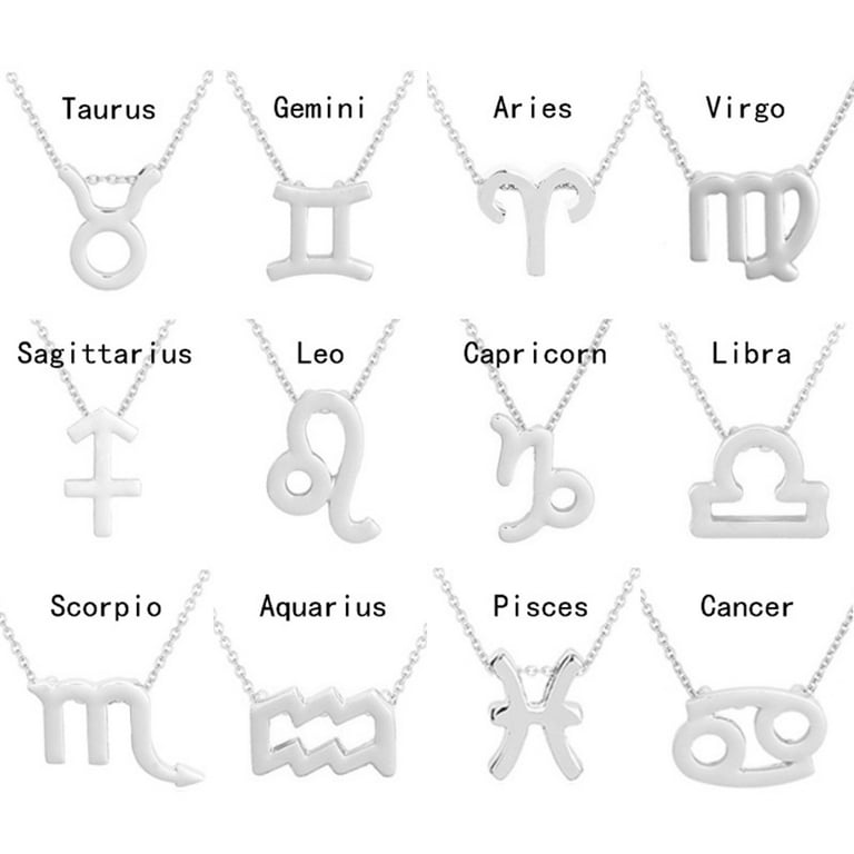 OCESRIO 12 Constellation Zodiac Charms for Jewelry Making Gold Plated  Copper Zircon for Jewelry Findings Supplies