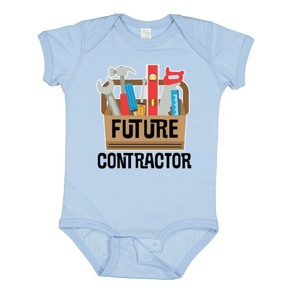 Inktastic Construction Future Contractor Boys or Girls Baby Bodysuit