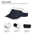 thumbnail image 4 of Daiia Navy Dark Blue Pattern Sport Sun Visor Hats Visor Cap Adjustable Empty Top Baseball Cap Cotton Ball Caps for Women and Men, 4 of 8