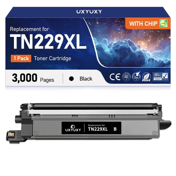 TN229 Toner Cartridge for Brother TN229 TN229XL Toner Cartridges to Use for Brother MFC l3720CDW, MFC l3780CDW (1 Black)