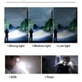 thumbnail image 4 of Telescoping Flashlight, USB Charging Wide Application Bright Lighting Flashlight IPX6 Waterproof Aluminum Alloy  for Camping, 4 of 8