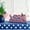 Blue, variant on Wooden Independence Day Ornament, Patriotic Commemorative Table Emblem, Festive Memorial Day & 4th of July Home Decor, Holiday Centerpiece for Dining Table & Living Room
