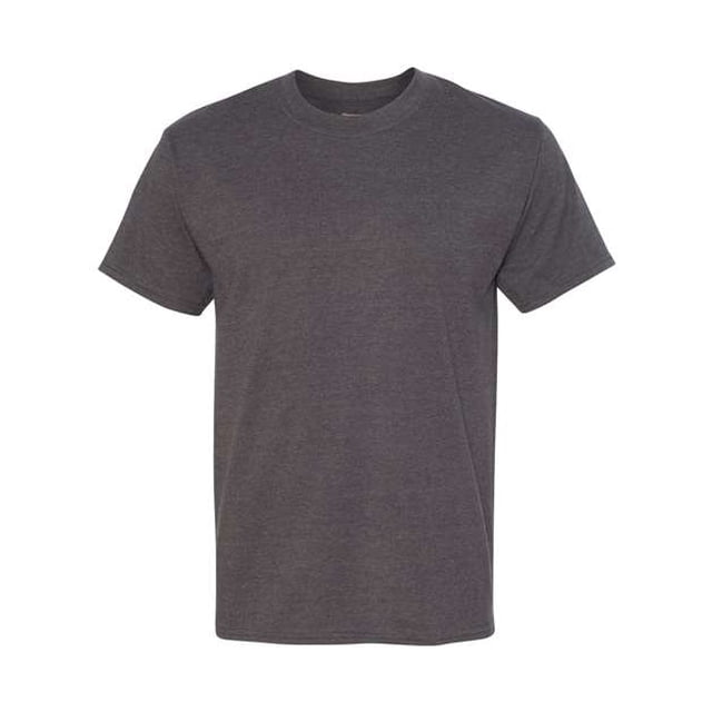 Camiseta Hanes Beefy-T de manga corta con cuello redondo para hombre Charcoal Heather 2X Tall 518T