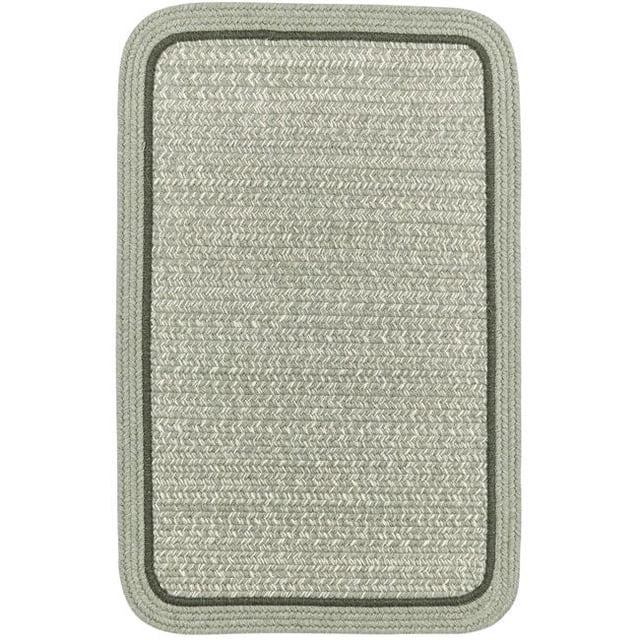 Rhody Rug CC68R024X036S 2 x 3 ft. Casual Comfort Mistletoe Banded Braided Rug, Rectangle