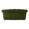 thumbnail image 5 of Kiki 36.5" Chesterfield Dog Sofa Bed Medium Olive Green Velvet, 5 of 8