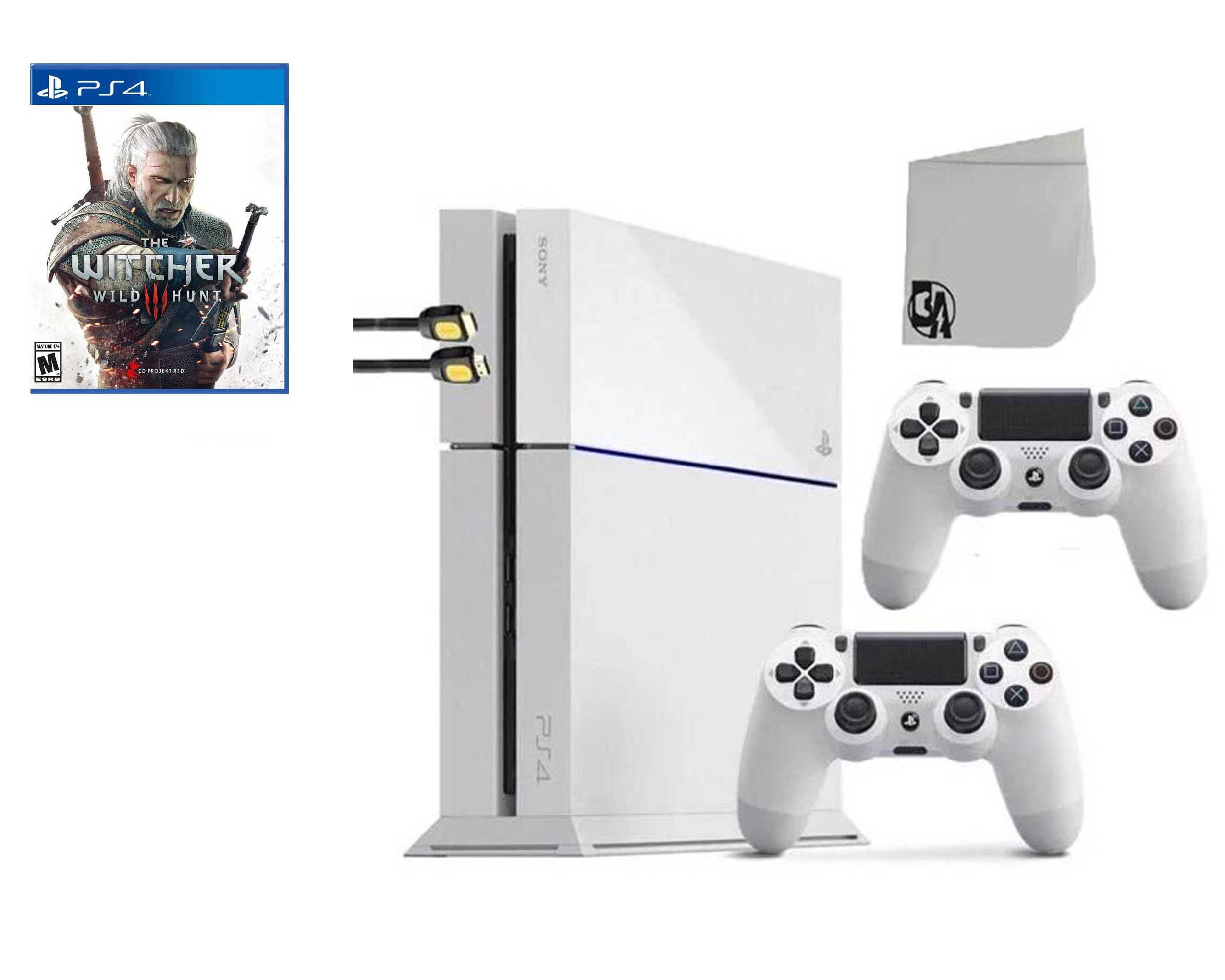 Sony PlayStation 4 500GB Gaming Console Black 2 Controller Included