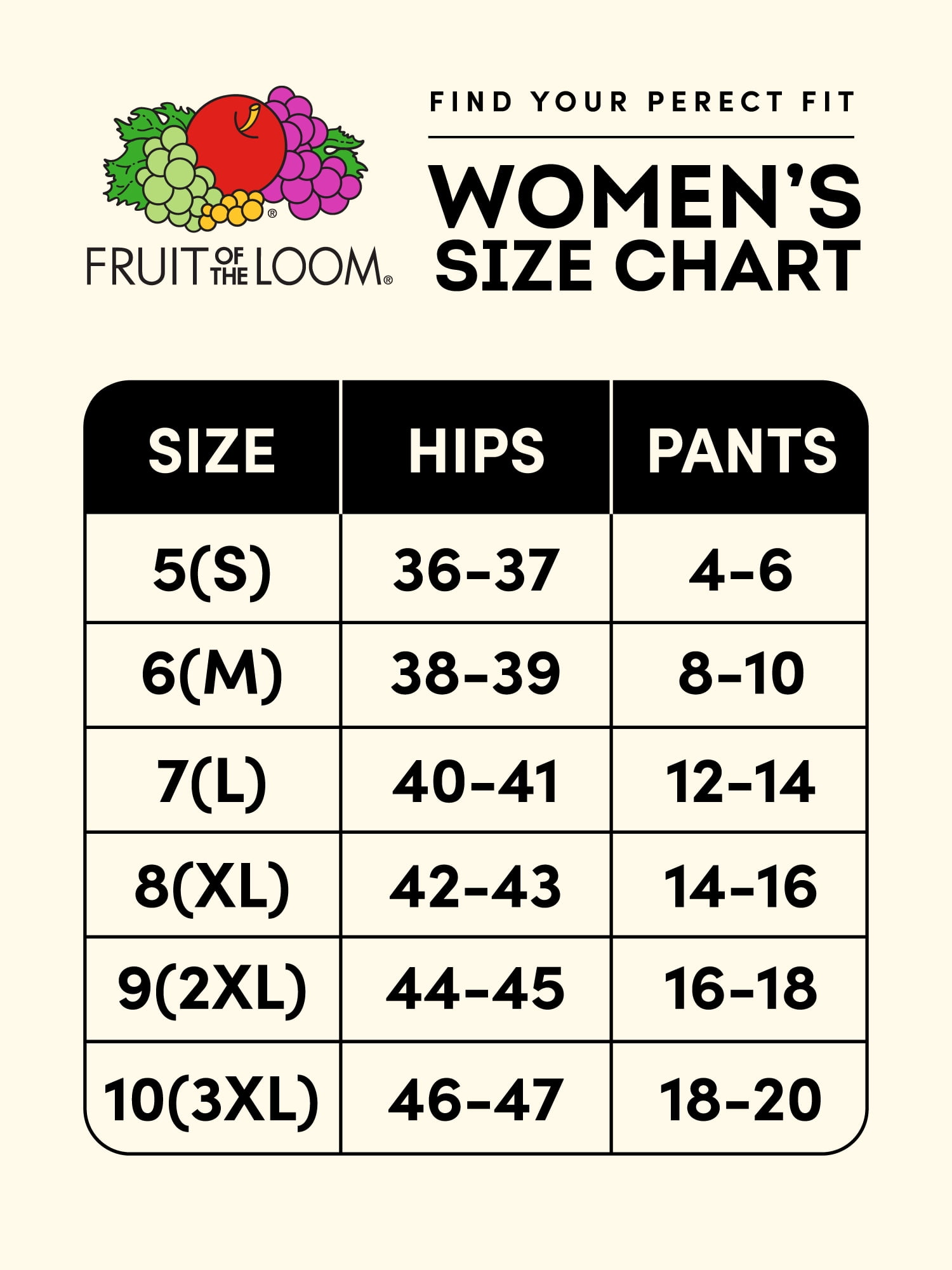 Fruit of the Loom Women's Seamless Underwear, No Show Panties, Multiple Styles, 4‑Way Stretch, 6-Pack, Sizes S-2XL