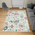 thumbnail image 2 of Video Games Turkish Area Rug, Monochrome Sketch Gaming Design Racing Monitor Device Gadget Teen 90's, Soft Carpet for Living Room Decor with Distressed Look, 2.6' x 5', Slate Blue, by Ambesonne, 2 of 4