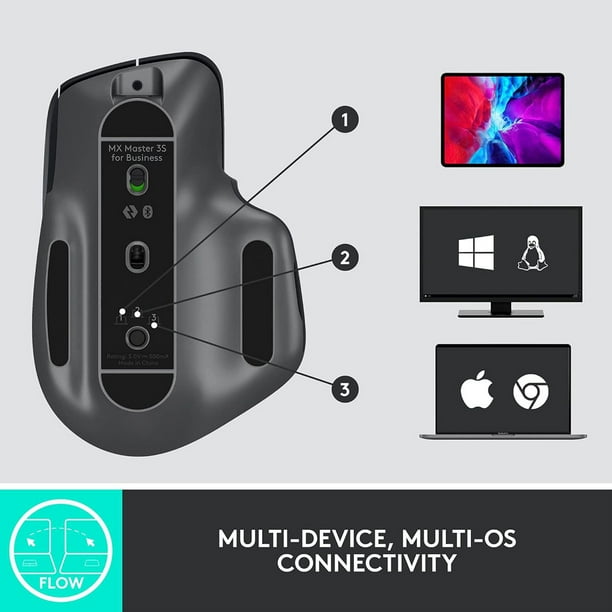 Logitech MX Master 3S Wireless Mouse for Business, Graphite