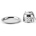 2pcs Stainless Steel Tea Strainer Creative Teapot Shape Tea Infusers Loose Tea Steeper