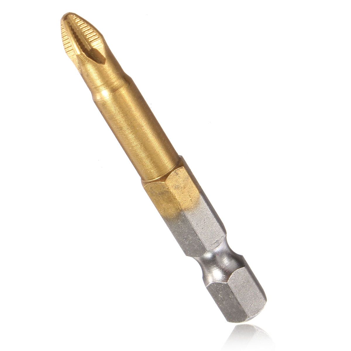 5pcs 50mm Long Screwdriver Bits Titanium coated Pozi drive Bit Set 1//4/" Hex